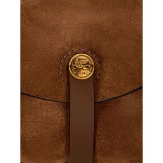 Etro Fringe Suede Shoulder Bag - Brown