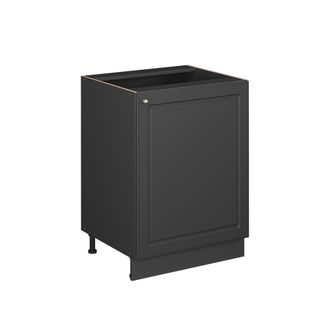 Vicco Mueble Bajo De Cocina Fame-line, Antracita-oro Landhaus/antracita, 60 Cm 1 Puerta Sin Encimera, Vicco