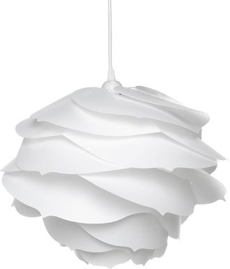 Beliani L&aacute;mpara De Techo Blanca 113 Cm Con Forma De Flor Plegable Moderna Nile