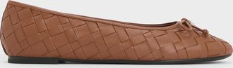 Charles & Keith Ivette Woven Bow Ballet Flats