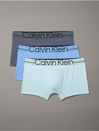 Calvin Klein Mens Calvin Klein Pro Fit 3-Pack Micro Low Rise Trunk - Multi - XL