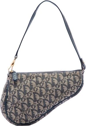 Dior Pre-owned Dior Mini Diorissimo Canvas Saddle Pochette Ladies RQ2ZQMT44BHLN2P2