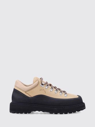 Diemme Cornaro Lace-Up Ankle Boots in Grained Leather with Lug Sole