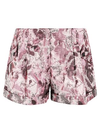 John Richmond Forcim Floral Jacquard Tailored Shorts