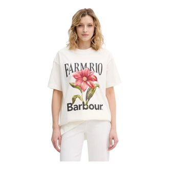 Barbour Camiseta Wildflower - Tops - Mujer - Beige - XS