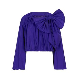 Dante6 Tomomi Bow Bolero - Dames - Blouses & Shirts - Blauw - Maat: Xs/S Taf