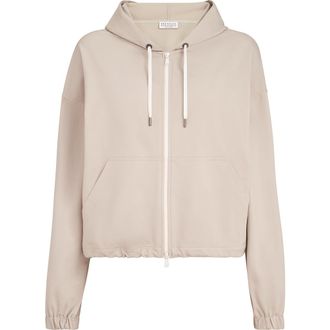 Brunello Cucinelli Couture interlock sweatshirt in Beige at Nordstrom, Size Xx-Large Eu