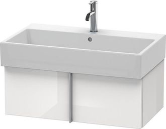 Duravit Mueble De Pared Duravit Vero Air 78,4 X 43,1 Cm, 1 Extra&iacute;ble, Para Vero Air 235080, Color (frente/cuerpo): Roble Oscuro Cepillado Chapa De Madera Aut&eacute;