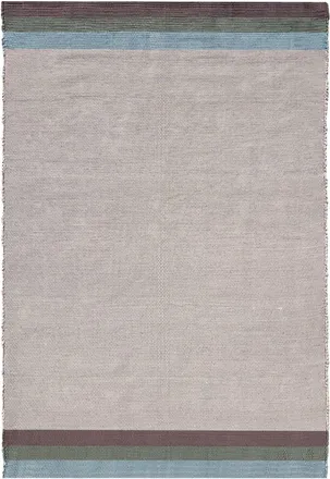 AFK Living Alfombra de algod&oacute;n reciclado tejida a mano beige 140 x 200 cm