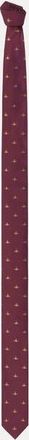 Vivienne Westwood Tie 8.5cm Multiorb Prune Unisex