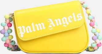 Palm Angels Womens Palm Angels Bead Strap Shoulder Bag Yellow