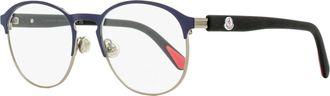 Moncler Mens Oval Eyeglasses ML5192 090 Blue/Black 54mm