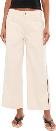 AG - Adriano Goldschmied Saige Wide Leg Crop Jeans In Fresh Air