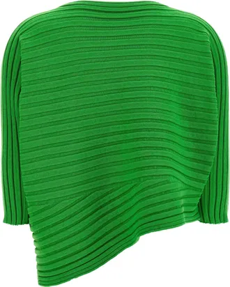 Issey Miyake Cotton Cashmere Knit Sweater - Green