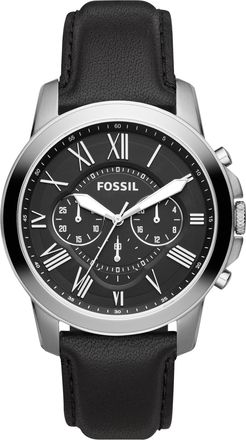 Fossil Mens Grant 44mm Chronograph, Stainless Steel Watch
