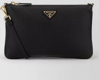 Prada na leather crossbody bag