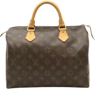 Louis Vuitton Pre-owned Monogram Canvas Handbag - Dames - Vintage Handtas - Bruin - ONE Size - Vintage