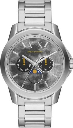 A|X Armani Exchange Heren Zilver Quartz Analoog Horloge - Heren - Horloges - Grijs - ONE Size - Accessoires