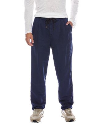 Brunello Cucinelli Leisure Fit Pleated Linen-Blend Pant