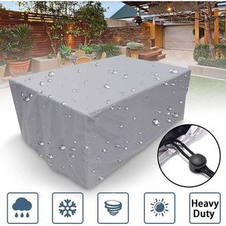 OEM Housse Table Jardin - Oxford 210d Impermeable - Pour Table Rectangulaire Ou Ovale - 205 X 104 X 71 Cm - 1 Piece