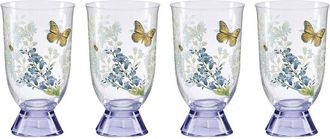 Lenox Set Of 4 Butterfly Meadow Herbs Tall Tumblers