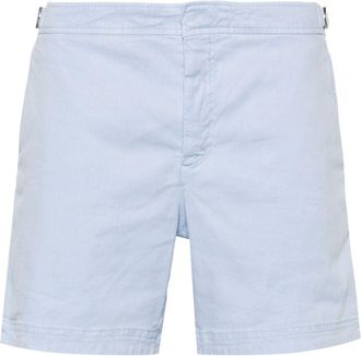 Orlebar Brown Bulldog mid-rise bermuda shorts - men - Lyocell/Cotton/Linen/Flax/Elastane - 38 - Blue