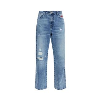Carne Bollente Flared Jeans, female, Blue, Size: W24 Bell Bottom Bunny Jeans