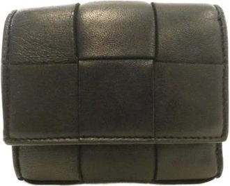Bottega Veneta Pre-owned Wallets, female, Black, Size: ONE SIZE Pre-owned Leather Wallet