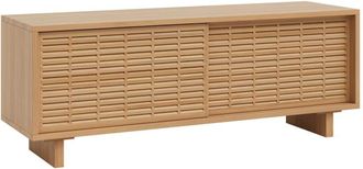 Naan Furniture Mueble de tv de pino barnizado en color roble con mallorquina 120 cm