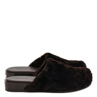 Ferragamo Dassa Pony Hair-Effect Mules, Size 9 E