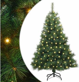 vidaXL &Aacute;rbol De Navidad Artificial Con 150 Led Verde 120 Cm Pe Y Pvc Vidaxl