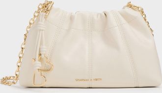 Charles & Keith Ciara Ruched Crossbody Bag