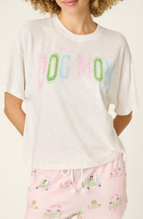 PJ Salvage Pupcation Palm Graphic T-Shirt in Ivory at Nordstrom, Size X-Large