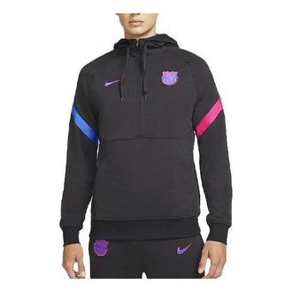 Nike FC Barcelona Contrasting Colors Hoodie Black DB7814-014
