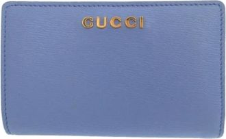 Gucci Pre-owned Wallets, female, Blue, Size: ONE SIZE Pre-owned Vintage Wallet