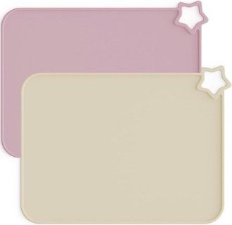 No Brand Juego De 2 Manteles Individuales De Silicona Para Beb&eacute;s - Lavables - Antideslizantes - Resistentes A Las Manchas - Port&aacute;tiles - Aptos Para Ni&ntilde;os Peque