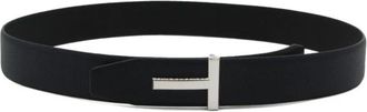 Tom Ford Leren Riem met Dubbelzijdig Draagvlak - Heren - Riemen - Blauw - 105 CM - Leer - Accessoires