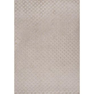 Jonathan Y Designs Rabat High-Low Pile Mini-Diamond Trellis Indoor/Outdoor Area Rug in Beige at Nordstrom, Size 4Ft 0In X 6Ft 0In