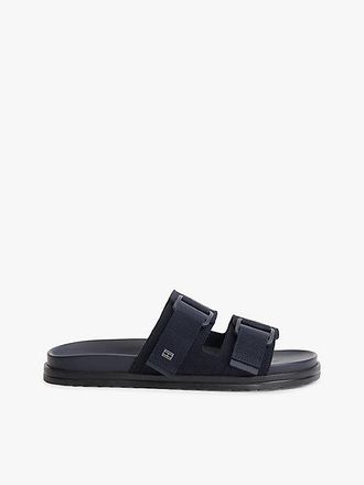 Tommy Hilfiger Webbing Strap Buckle Suede Sandals