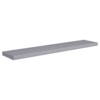 Berkfield Home Durable Floating Wall Shelves 4 pcs Grey 120x23.5x3.8 cm MDF