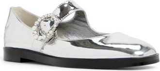 Aldo Arabella Mary Jane Flat in Silver at Nordstrom, Size 7.5