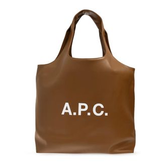 A.P.C. Tote Bags, unisex, Brown, Size: ONE SIZE Ninon Shopper Bag