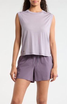 Smartwool Active Ultralite Crop Tank in Purple Storm at Nordstrom, Size Medium