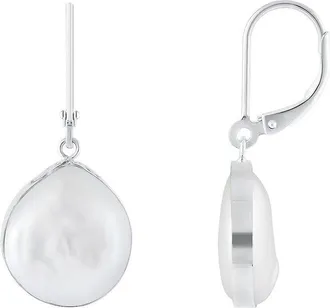 Splendid Pearls Silver 10-11Mmmm Pearl Earrings
