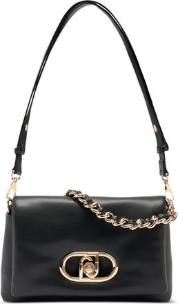 Liu Jo Borsa a spalla LaPuffy media con logo - Nero