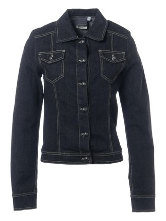 Versace 2000s button-down denim jack - Blauw