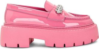 Jimmy Choo London Bryer Patent Leather Chunky Loafers, Brand Size 38.5 ( US Size 8.5 )