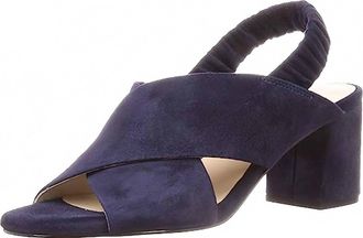 Cole Haan Womens Anastasia City Sandal In Marine Blue Suede