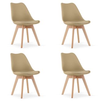 OEM Silla Mark - Beige Oscuro / Patas Naturales X 4