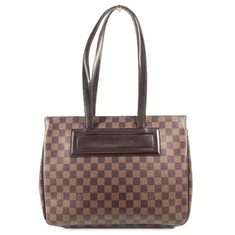 Louis Vuitton Brown Ebene Damier Canvas Shoulder Bag Tote Bag (Pre-Owned)